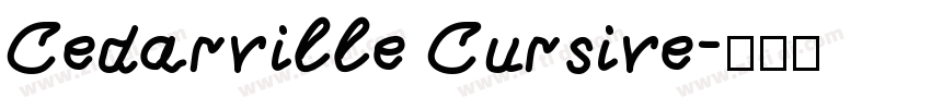 Cedarville Cursive字体转换